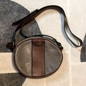 Silver Leather Fossil Purse